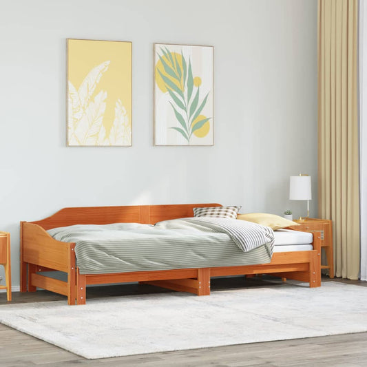 Lit de jour et lit gigogne sans matelas 80x200 cm bois massif