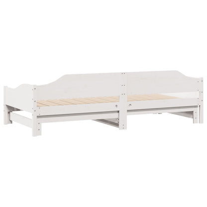 Lit de jour et lit gigogne sans matelas 90x200 cm bois massif