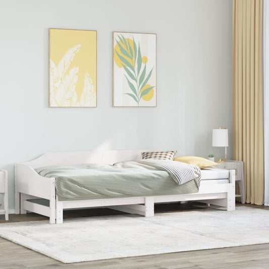 Lit de jour et lit gigogne sans matelas 90x200 cm bois massif