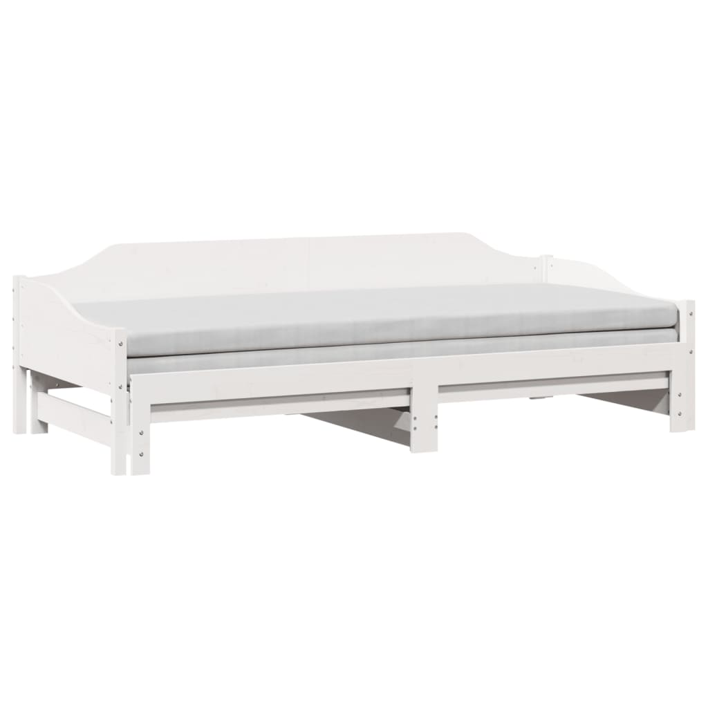 Lit de jour et lit gigogne sans matelas 90x190 cm bois massif