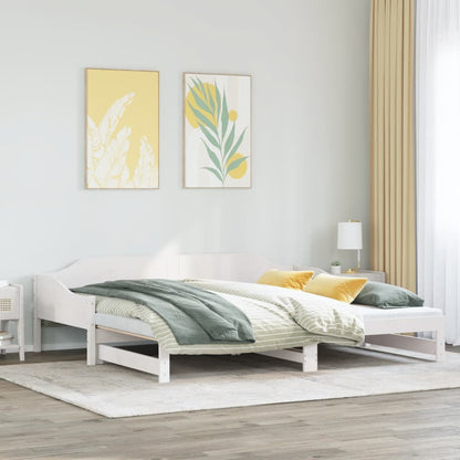 Lit de jour et lit gigogne sans matelas 90x190 cm bois massif