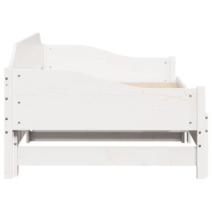 Lit de jour et lit gigogne sans matelas 90x190 cm bois massif