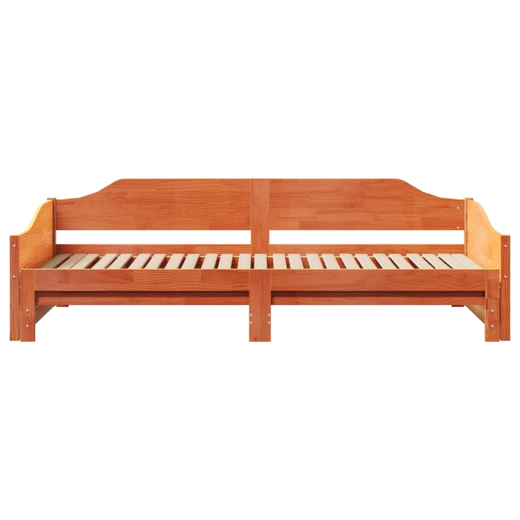 Lit de jour et lit gigogne sans matelas 90x190 cm bois massif