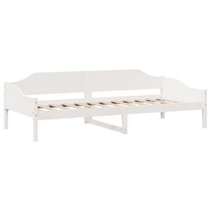 Cadre de lit sans matelas blanc 80x200 cm bois massif de pin