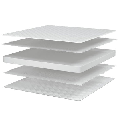 Matelas en mousse à mémoire de forme blanc 80x200x17 cm