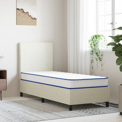 Matelas en mousse à mémoire de forme blanc 80x200x17 cm