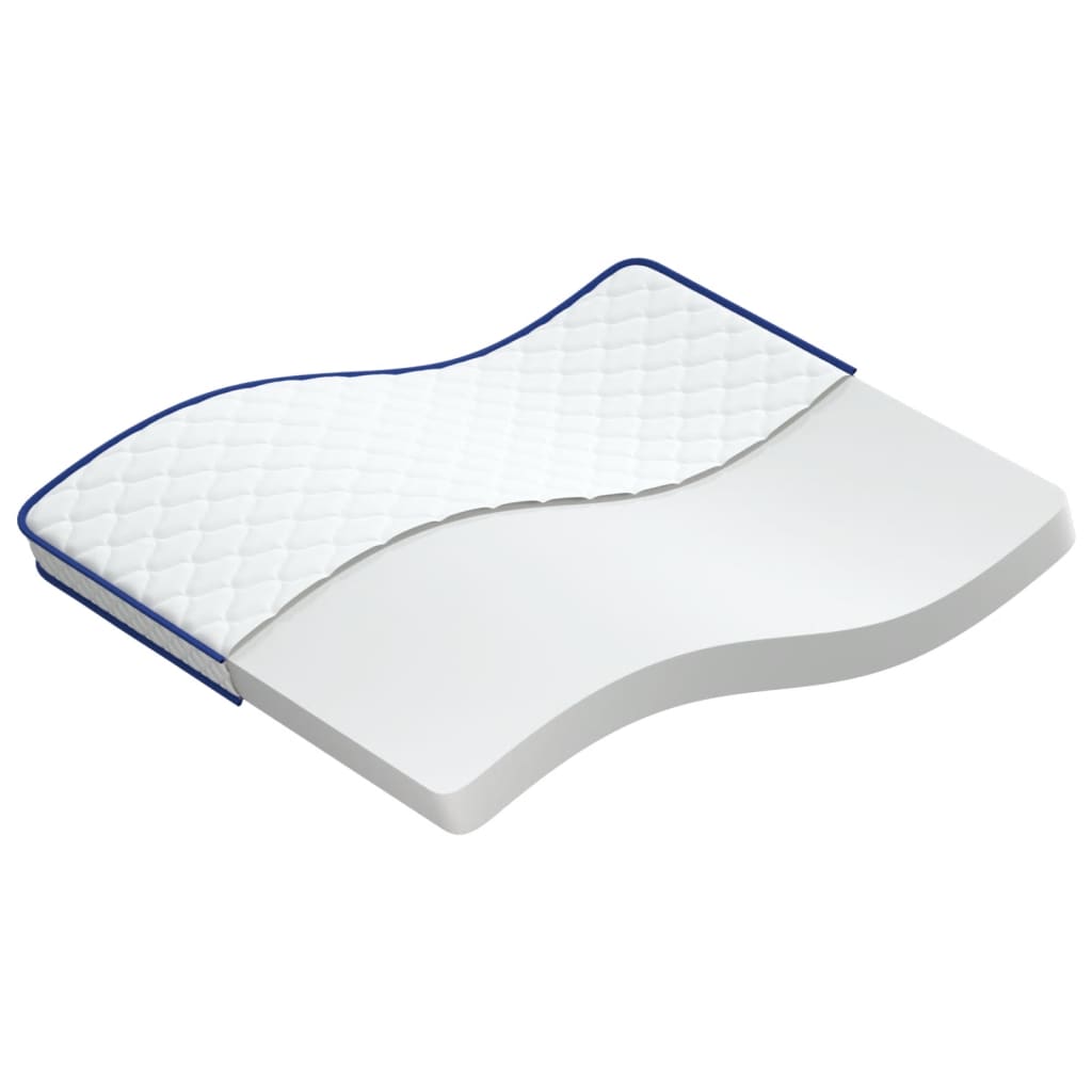 Matelas en mousse à mémoire de forme blanc 140x190x17 cm