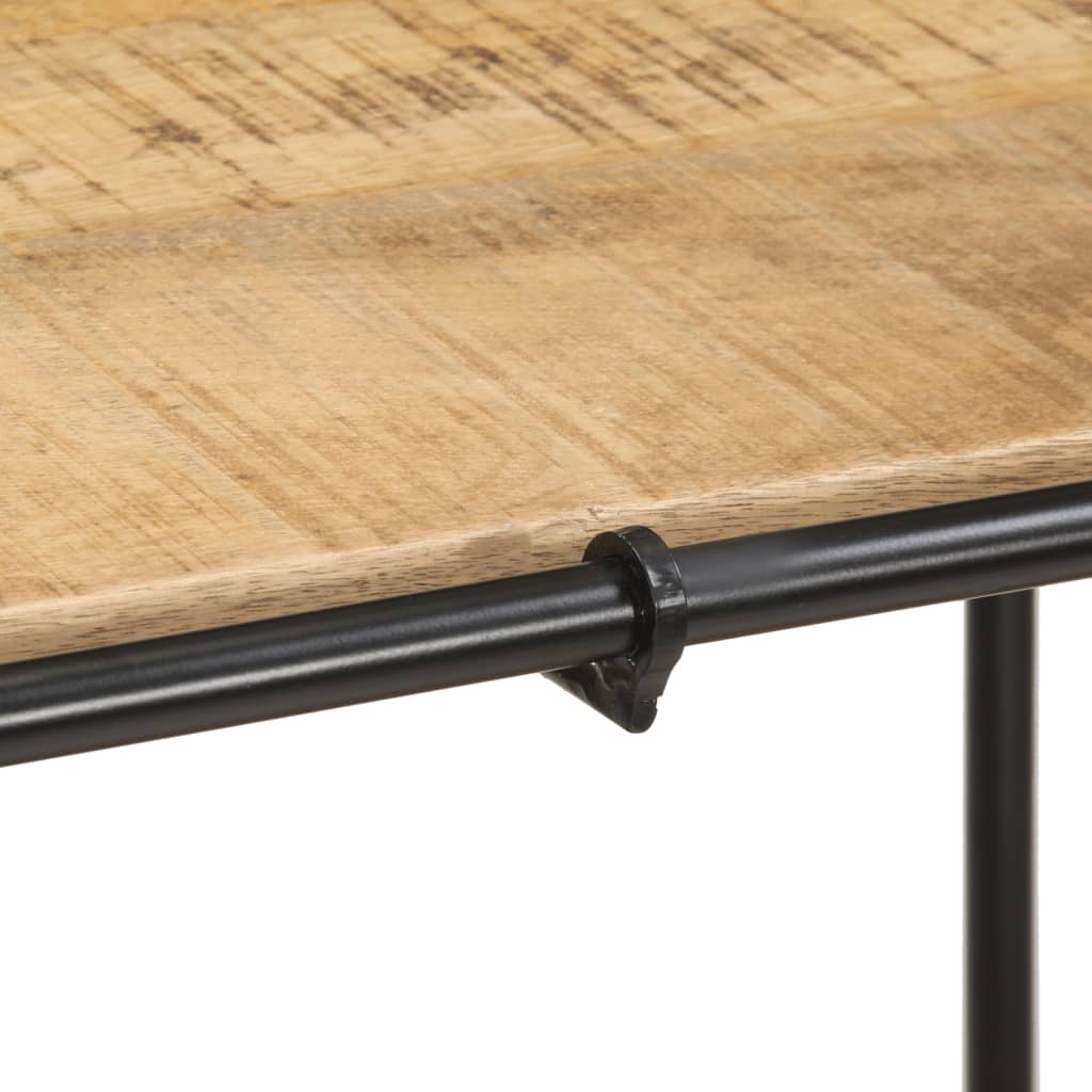 Table console 110x42x76 cm bois massif de manguier brut