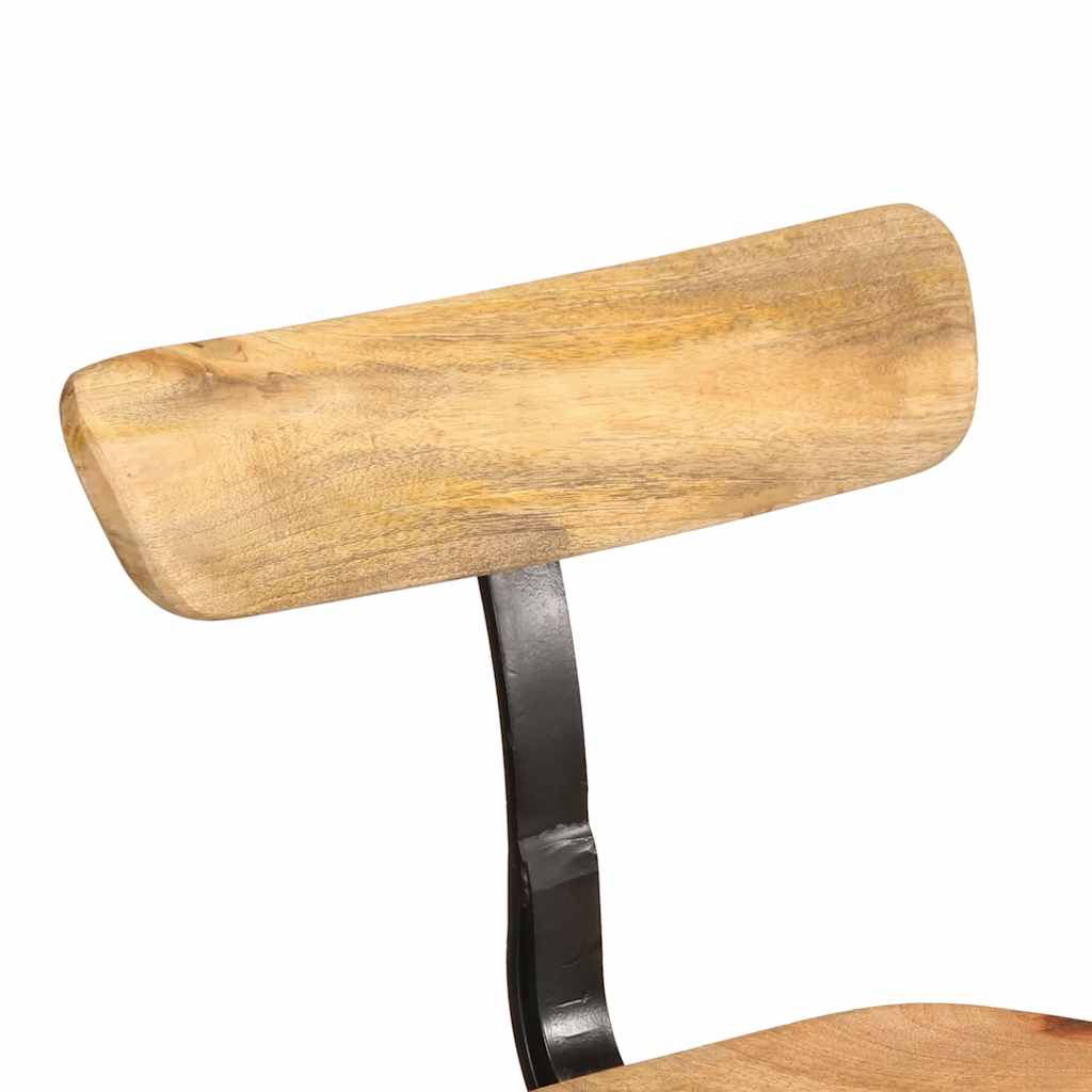 Tabourets de bar lot de 2 49x43x103 cm bois de manguier massif