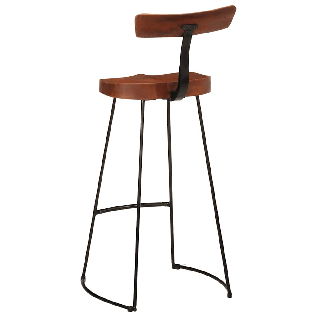 Tabourets de bar lot de 2 49x43x103 cm bois de manguier massif