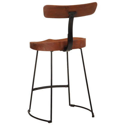 Tabourets de bar lot de 2 49x43x79 cm bois de manguier massif