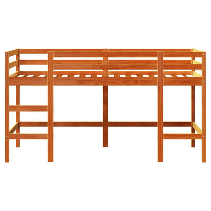 Lit mezzanine d'enfants sans matelas avec échelle 80x200 cm