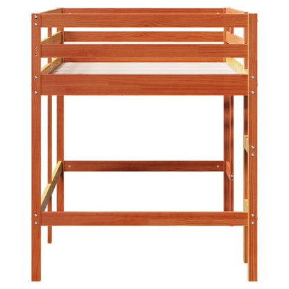 Lit mezzanine d'enfants sans matelas avec échelle 80x200 cm