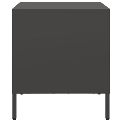 Table de chevet noir 35x39x43,5 cm acier