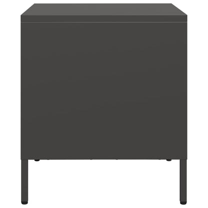 Tables de chevet 2 pcs noir 35x39x43,5 cm acier