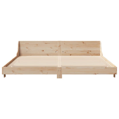 Cadre de lit sans matelas 200x200 cm bois massif de pin