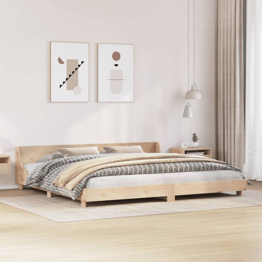 Cadre de lit sans matelas 200x200 cm bois massif de pin