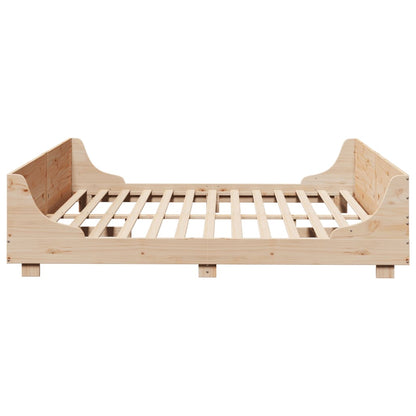 Cadre de lit sans matelas 200x200 cm bois massif de pin