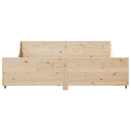 Cadre de lit sans matelas 180x200 cm bois massif de pin