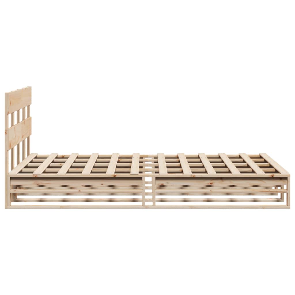 Cadre de lit sans matelas 120x200 cm bois de pin massif