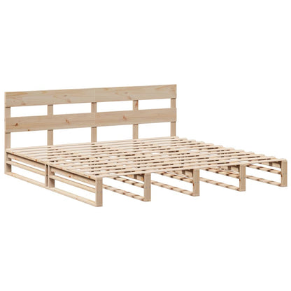 Cadre de lit sans matelas 180x200 cm bois massif de pin