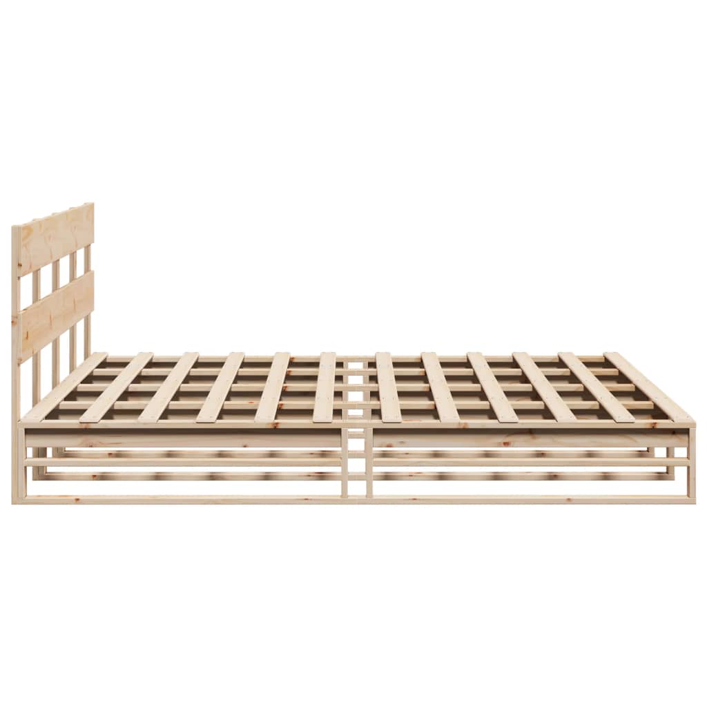 Cadre de lit sans matelas 180x200 cm bois massif de pin