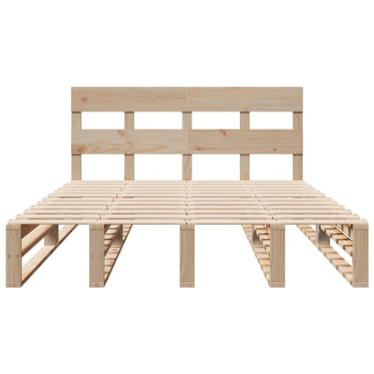 Cadre de lit sans matelas 120x190 cm bois de pin massif