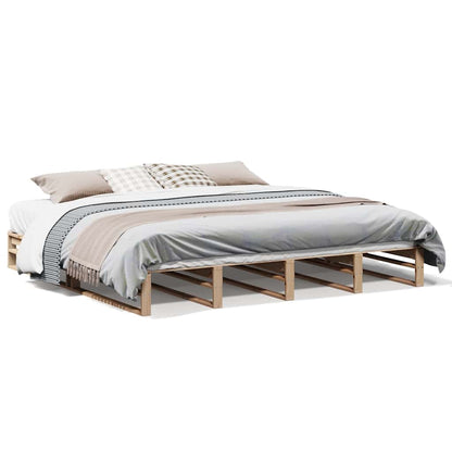 Cadre de lit sans matelas 180x200 cm bois massif de pin