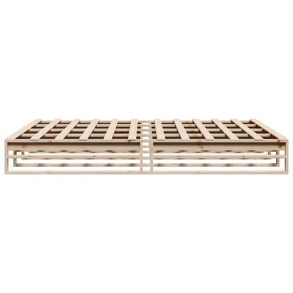 Cadre de lit sans matelas 180x200 cm bois massif de pin