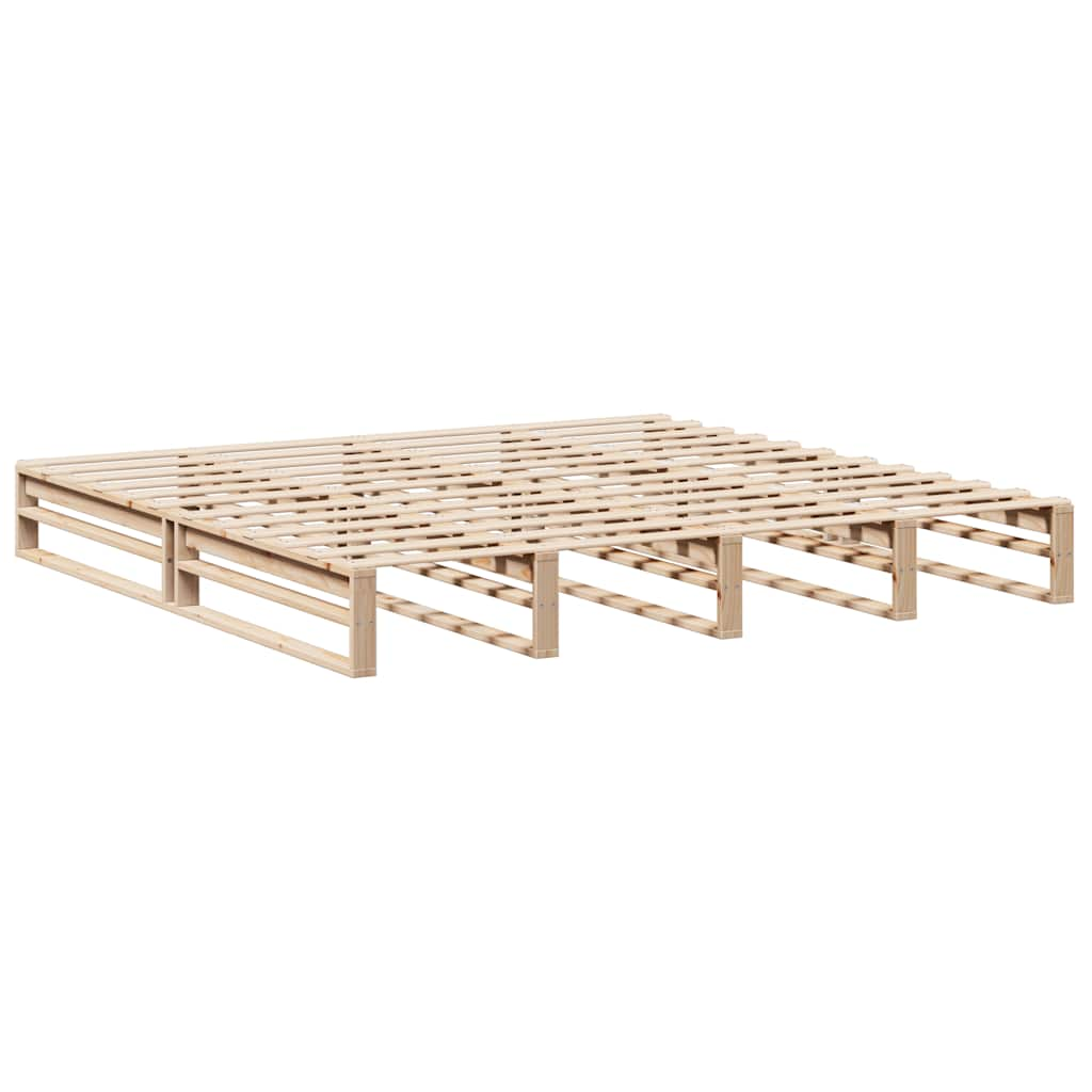 Cadre de lit sans matelas 180x200 cm bois massif de pin