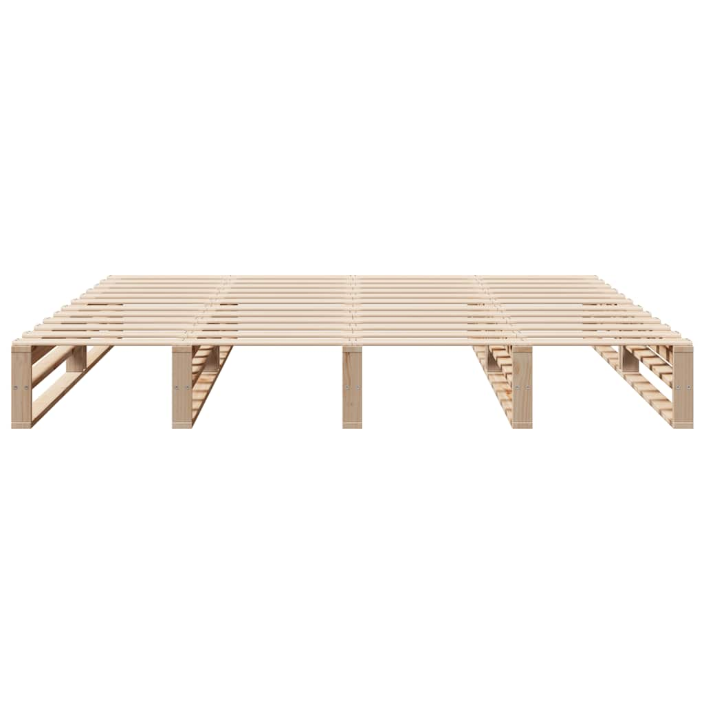 Cadre de lit sans matelas 200x200 cm bois massif de pin