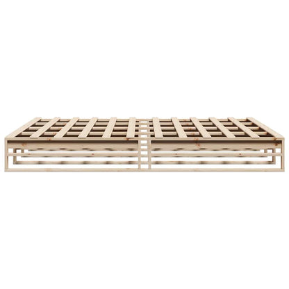 Cadre de lit sans matelas 200x200 cm bois massif de pin