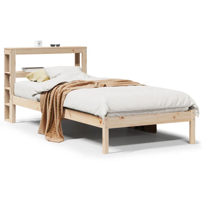 Cadre de lit sans matelas 75x190 cm bois de pin massif