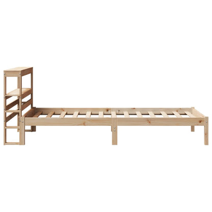 Cadre de lit sans matelas 75x190 cm bois de pin massif