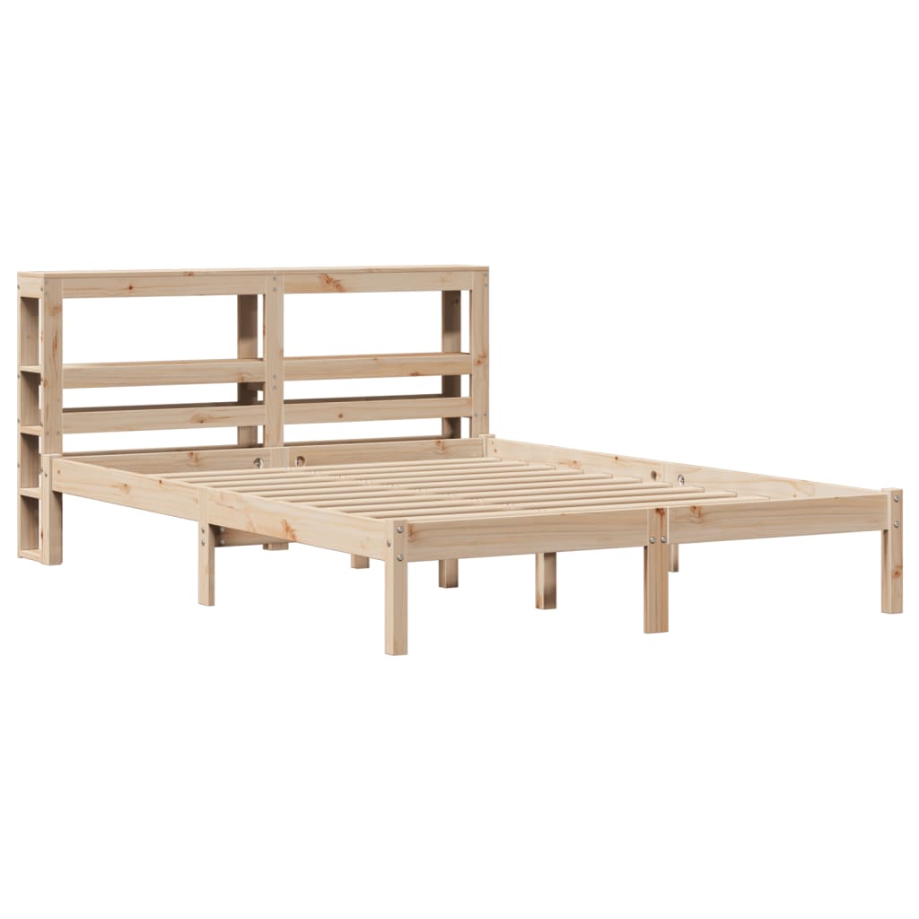 Cadre de lit sans matelas 120x190 cm bois de pin massif