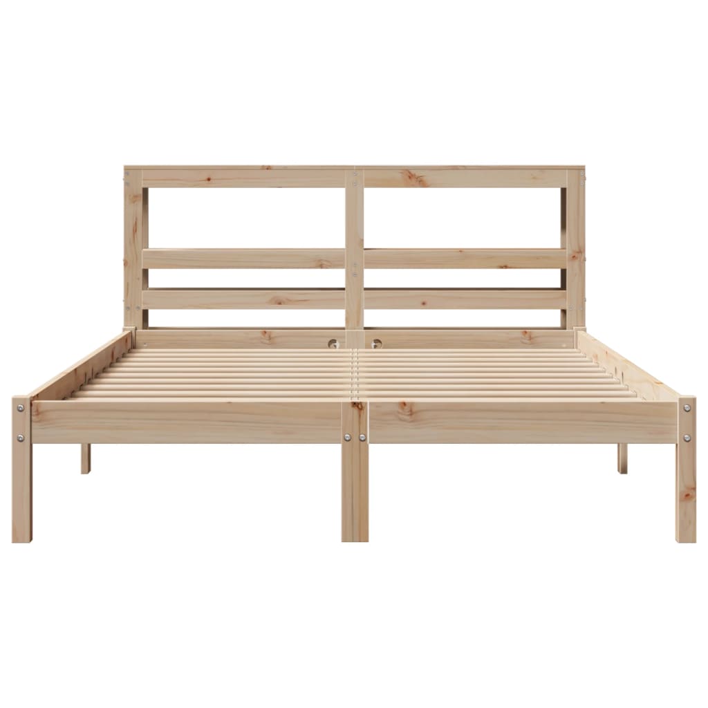 Cadre de lit sans matelas 120x190 cm bois de pin massif