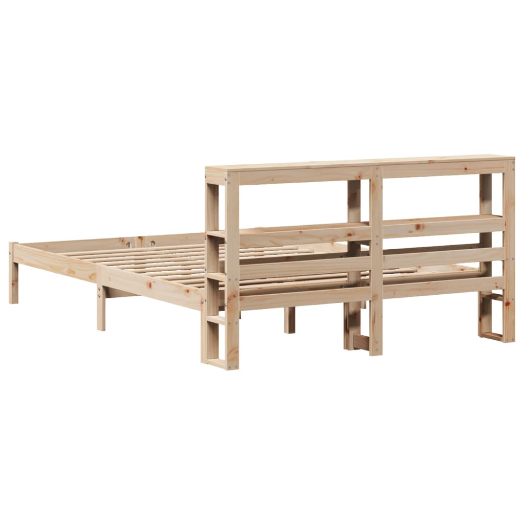 Cadre de lit sans matelas 120x190 cm bois de pin massif