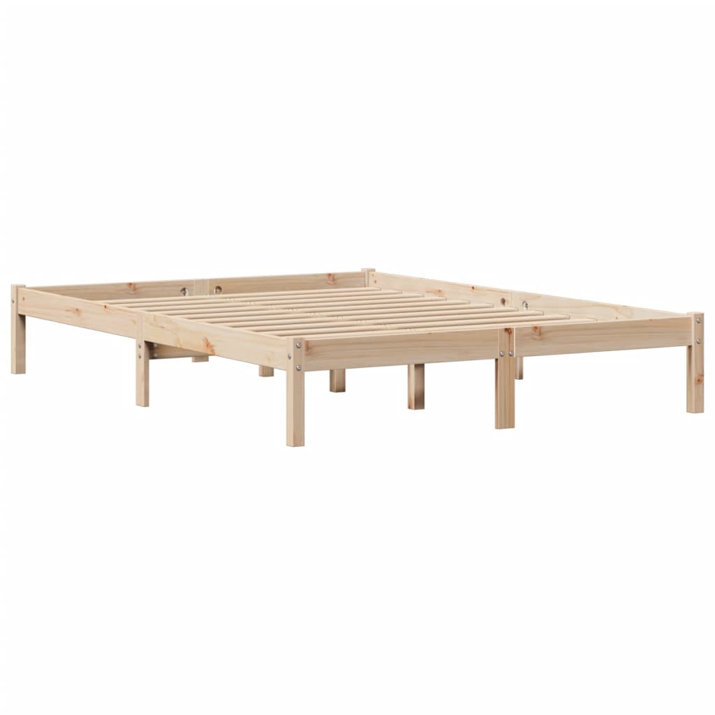 Cadre de lit sans matelas 120x190 cm bois de pin massif