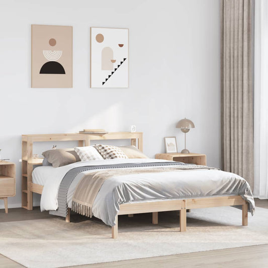 Cadre de lit sans matelas 120x190 cm bois de pin massif