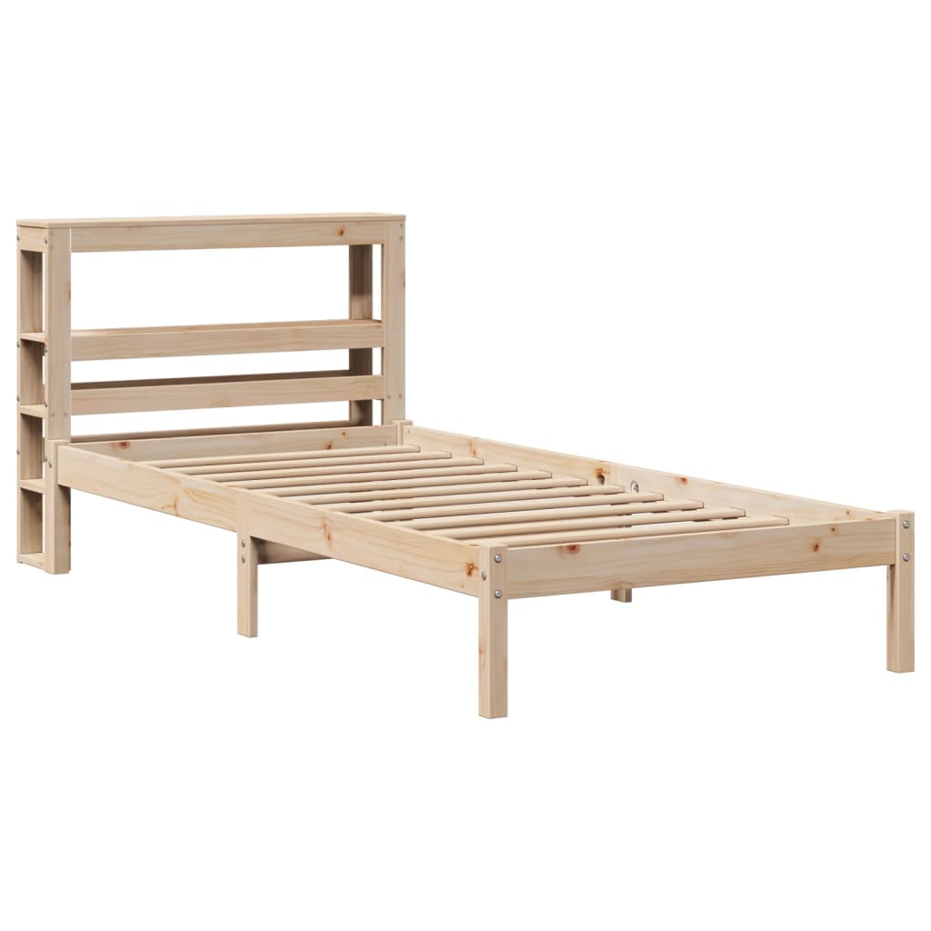 Cadre de lit sans matelas 100x200 cm bois massif de pin