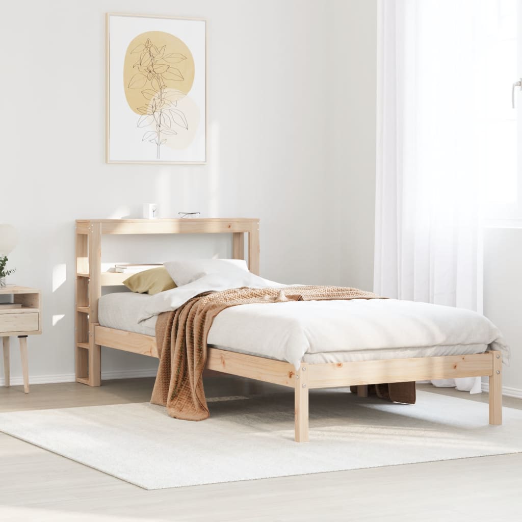 Cadre de lit sans matelas 100x200 cm bois massif de pin