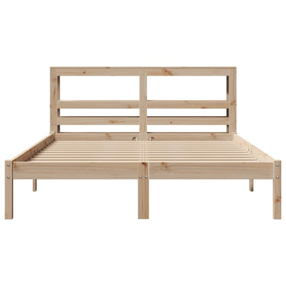 Cadre de lit sans matelas 120x200 cm bois de pin massif