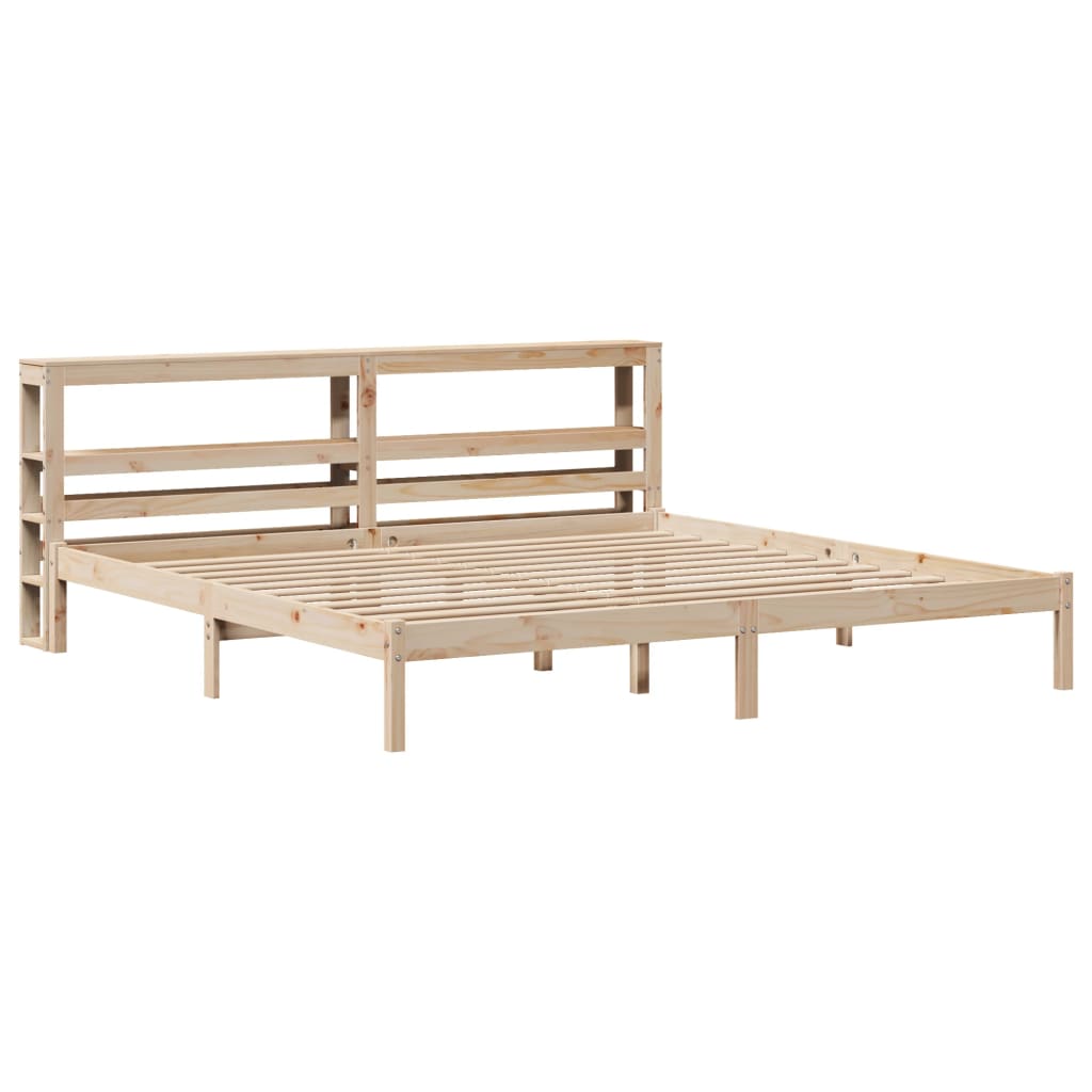 Cadre de lit sans matelas 180x200 cm bois massif de pin