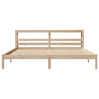 Cadre de lit sans matelas 180x200 cm bois massif de pin