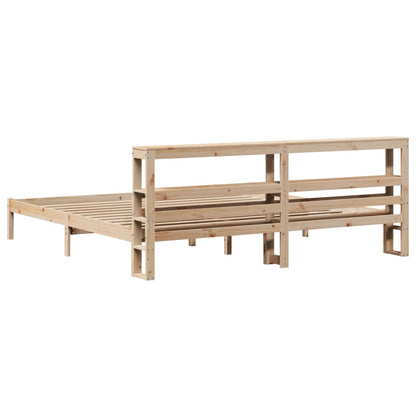 Cadre de lit sans matelas 180x200 cm bois massif de pin