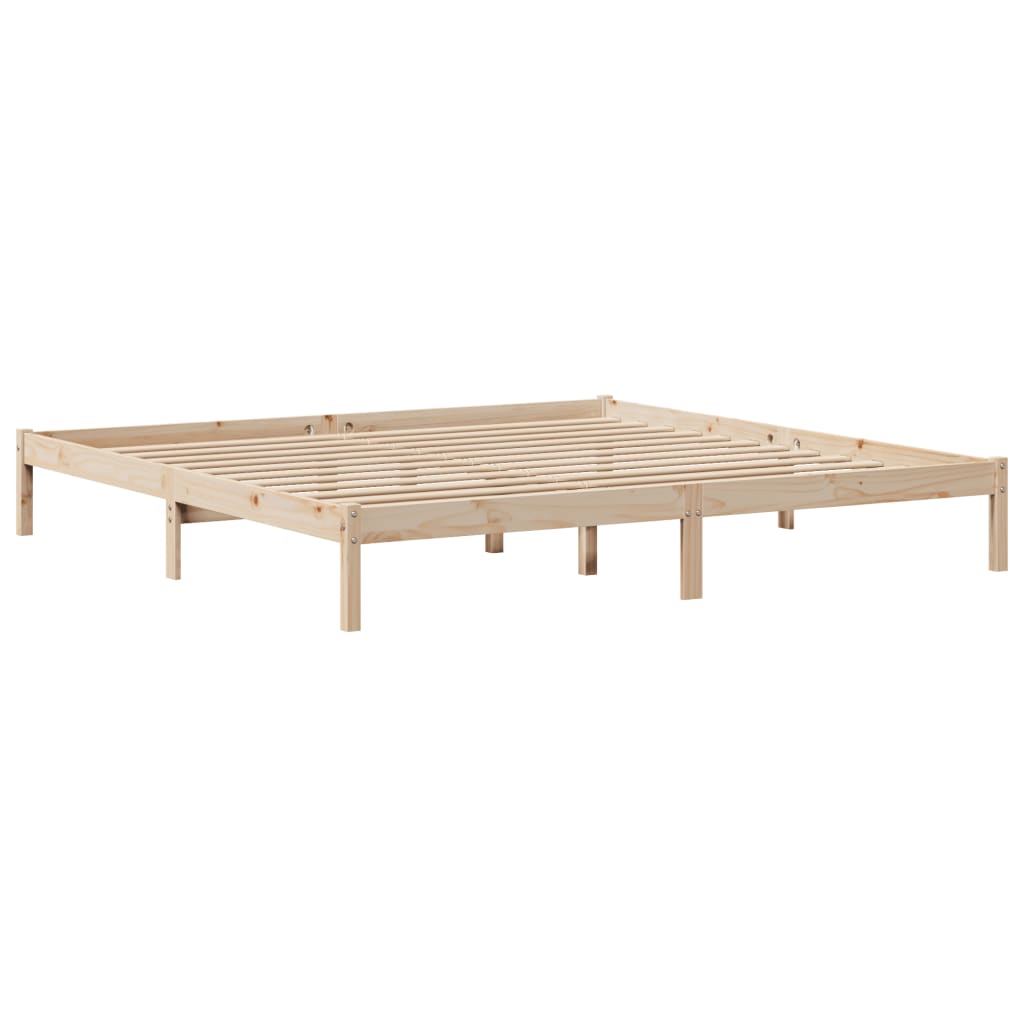 Cadre de lit sans matelas 180x200 cm bois massif de pin