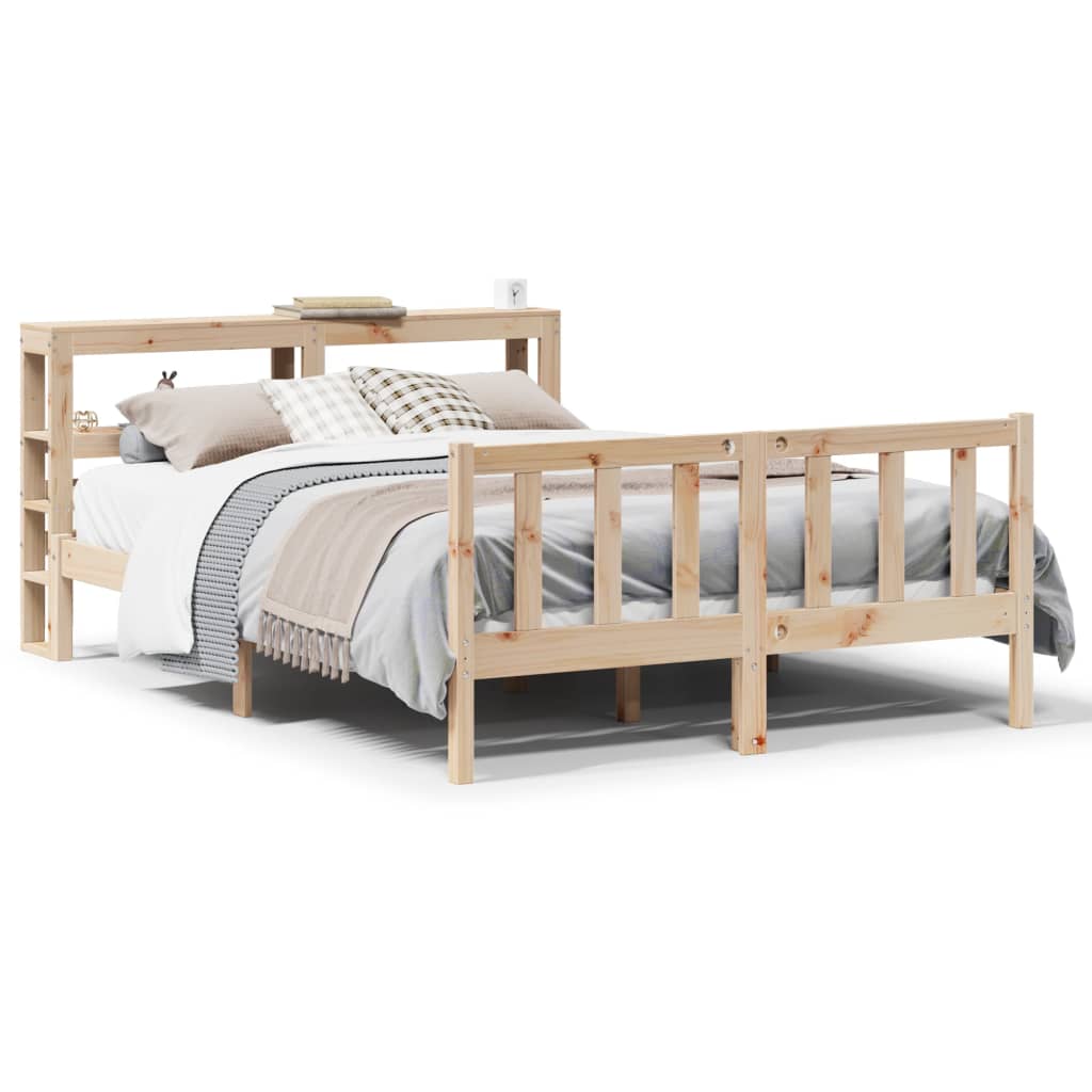 Cadre de lit sans matelas 120x190 cm bois de pin massif