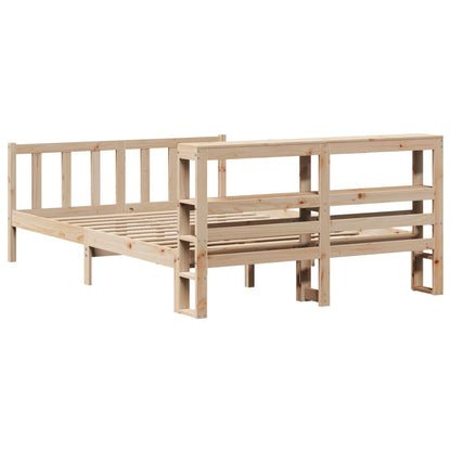 Cadre de lit sans matelas 120x190 cm bois de pin massif