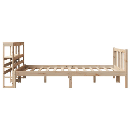 Cadre de lit sans matelas 135x190 cm bois de pin massif