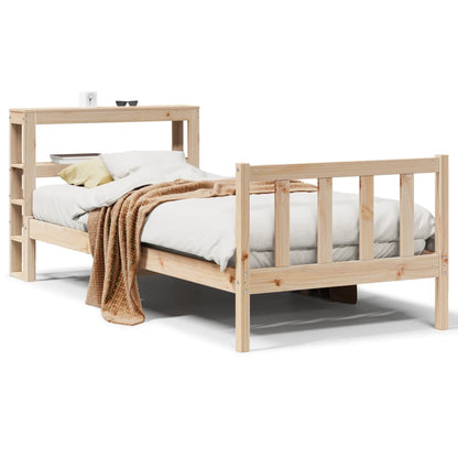 Cadre de lit sans matelas 100x200 cm bois massif de pin